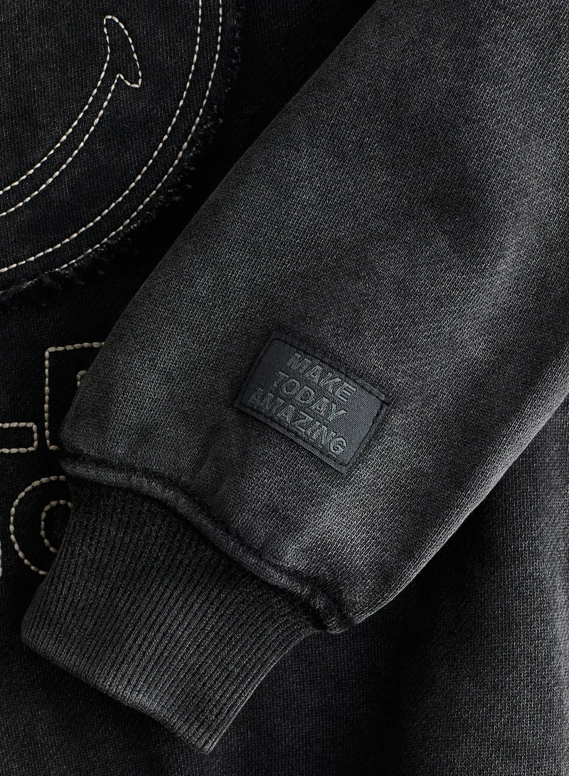 H&M Motif-Detail Sweatshirt