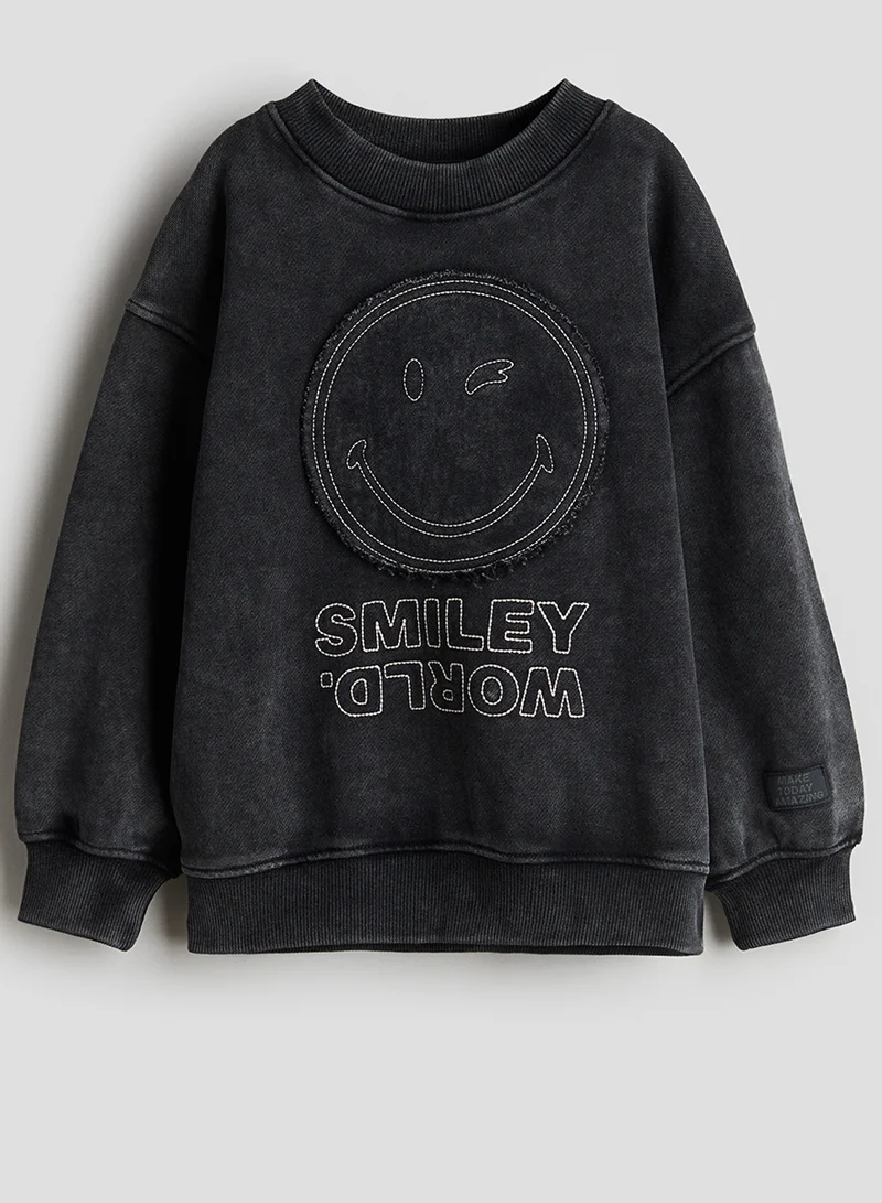 H&M Motif-Detail Sweatshirt