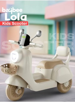 Baybee Lola Battery Operated Bike for Kids Ride on Toy Baby Bike Scooty with Light, Music, Storage, Kids Bike Rechargeable Battery Bike Electric Bike for Kids to Drive 1 to 4 Years Boy Girl White - pzsku/Z71D8C04F40161573D356Z/45/_/1728642517/b1d5f881-bda9-4c0e-abee-0a03709ac00d