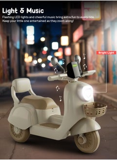 Baybee Lola Battery Operated Bike for Kids Ride on Toy Baby Bike Scooty with Light, Music, Storage, Kids Bike Rechargeable Battery Bike Electric Bike for Kids to Drive 1 to 4 Years Boy Girl White - pzsku/Z71D8C04F40161573D356Z/45/_/1728642557/fc98c5f4-80fe-432b-92e6-14d8eb01ae2c