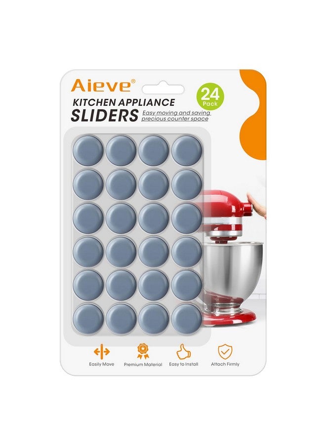 Aieve Appliance Slider, 24 Pcs Small Appliance Rollers Kitchen Gadgets, Self Adhesive Caster Wheels Kitchen Finds Home Must Have Countertop Accessories for Mixer Coffee Maker Air Fryer - Image 1