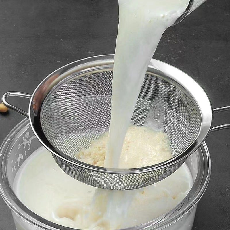 Stainless Steel Skimmer With Large Filter Mesh For Straining Soy Milk, Anti-Oil Splash, Oil Separator, Foaming Spoon, Fine Mesh Oil Strainer - Image 4