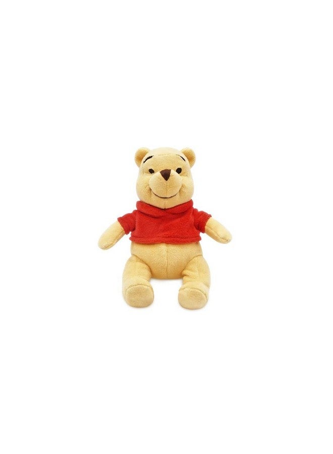 Disney Store Official Mini Bean Bag Plushies - Pooh - Cute Stuffed Animal with Detailed Sculpting, Embroidered Features, Bean Bag Bottom Plush Toys for Kids - Image 1