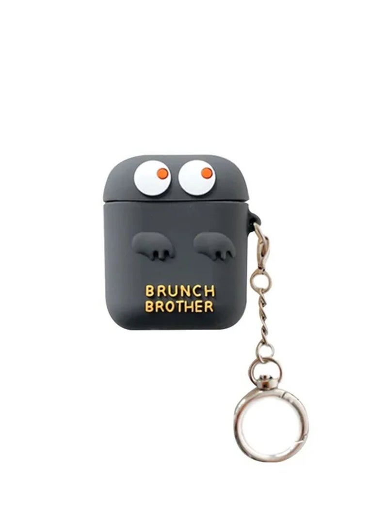 Beauenty Silicone Bluetooth Earphone Case Cover With KeyChain For 1/2 - Image 1