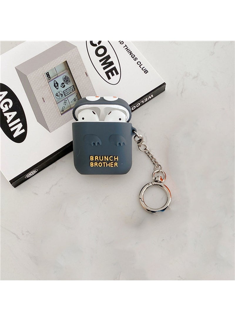 Beauenty Silicone Bluetooth Earphone Case Cover With KeyChain For 1/2 - Image 5