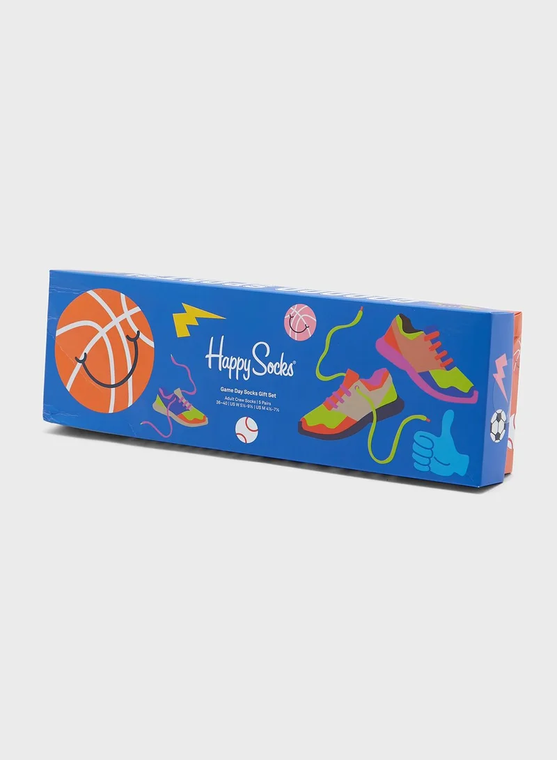 Happy Socks 5 Pack Game Day Socks Gift Set