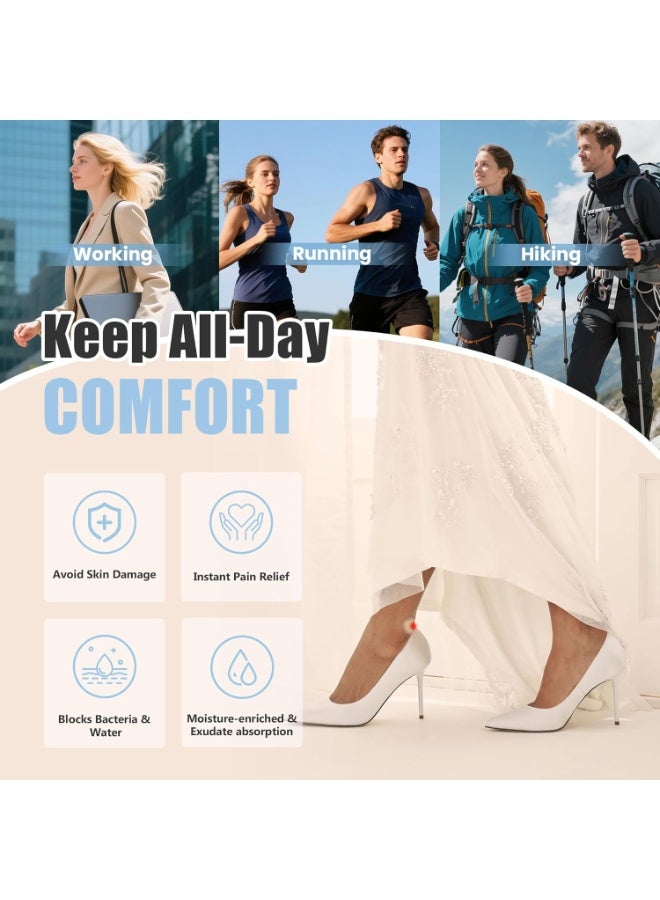 general Hydrocolloid Gel Blister Bandages for Feet, Waterproof Adhesive Heel Protectors, Toe, Ball of Foot, Bunion Pain Relief, Long-Lasting Blister Cushions Pads for Prevention & Recovery - Image 5