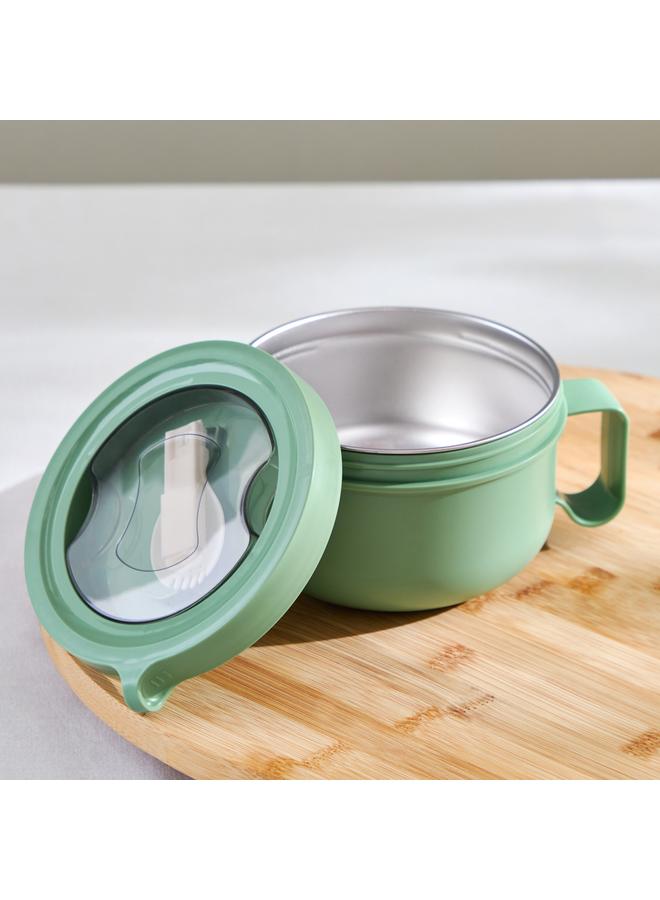 EZRA Stainless Steel Lunch Box With Spoon 900 Ml - Image 2