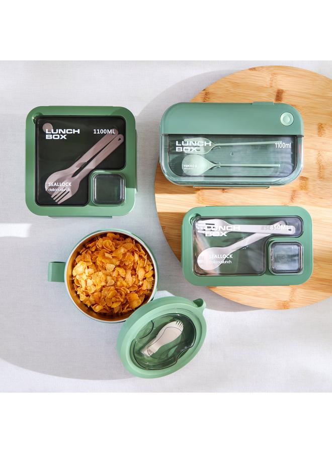 EZRA Stainless Steel Lunch Box With Spoon 900 Ml - Image 5