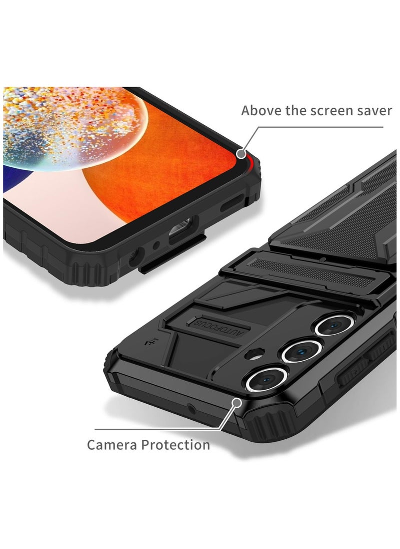 Fankalo Protective Cover for Samsung Galaxy A55 5G Wallet Case with Credit Card Holder Stand Kickstand Slim Rugged Shockproof Heavy Duty Defender Armor  - Image 4