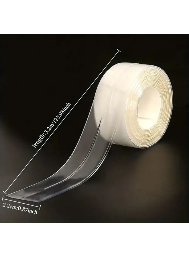 1 قطعة شريط لاصق شفاف عالي الالتصاق، مانع تسرب مرن لزوايا أسطح المطابخ - Image 3