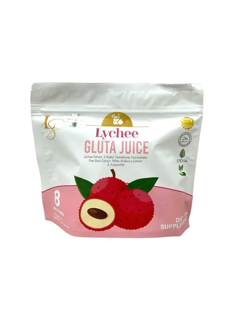 Luxe Slim Lychee gluta juice 8sachets 