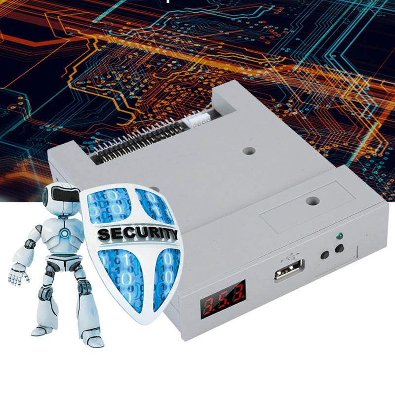 USB SSD Floppy Drive Emulator - 1.44MB Compatible, Root Directory & 99 Folder Search, Auto Data Save, Multi-FAT Format Support for Industrial Control Equipment - Image 1