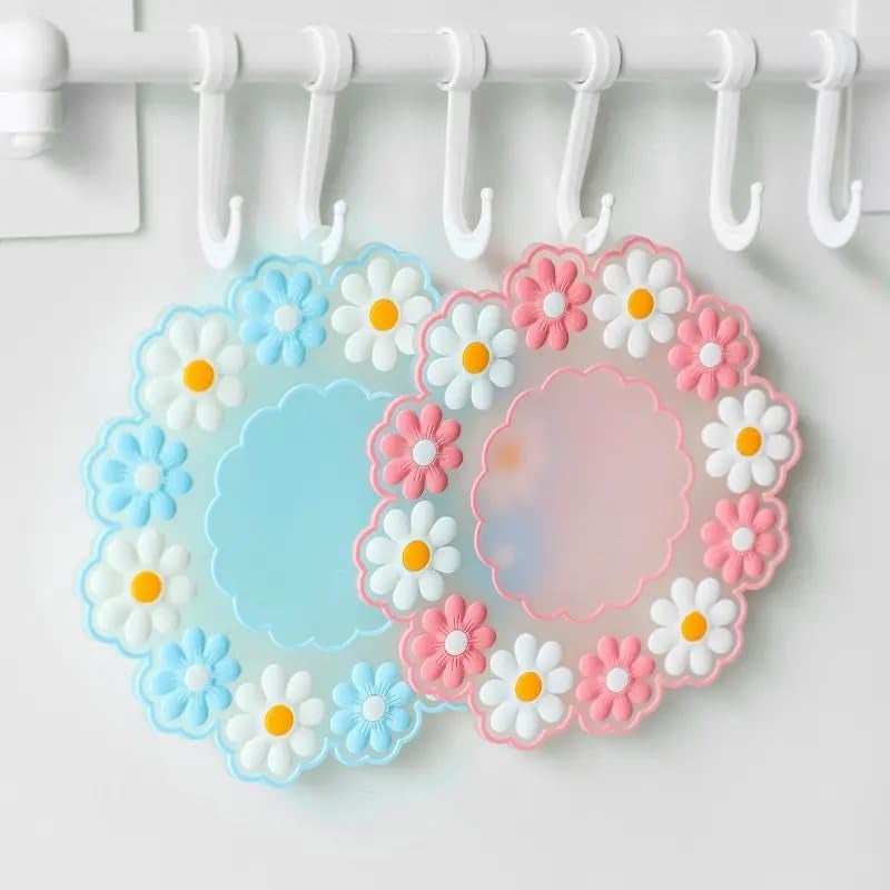 Puno Puno Flower Silicone Hot Mat Trivet and Decorative Place Mat Coaster - Heat Resistant, Non-Slip, Multi-Purpose Kitchen Table Protector(2 pcs) - Image 3