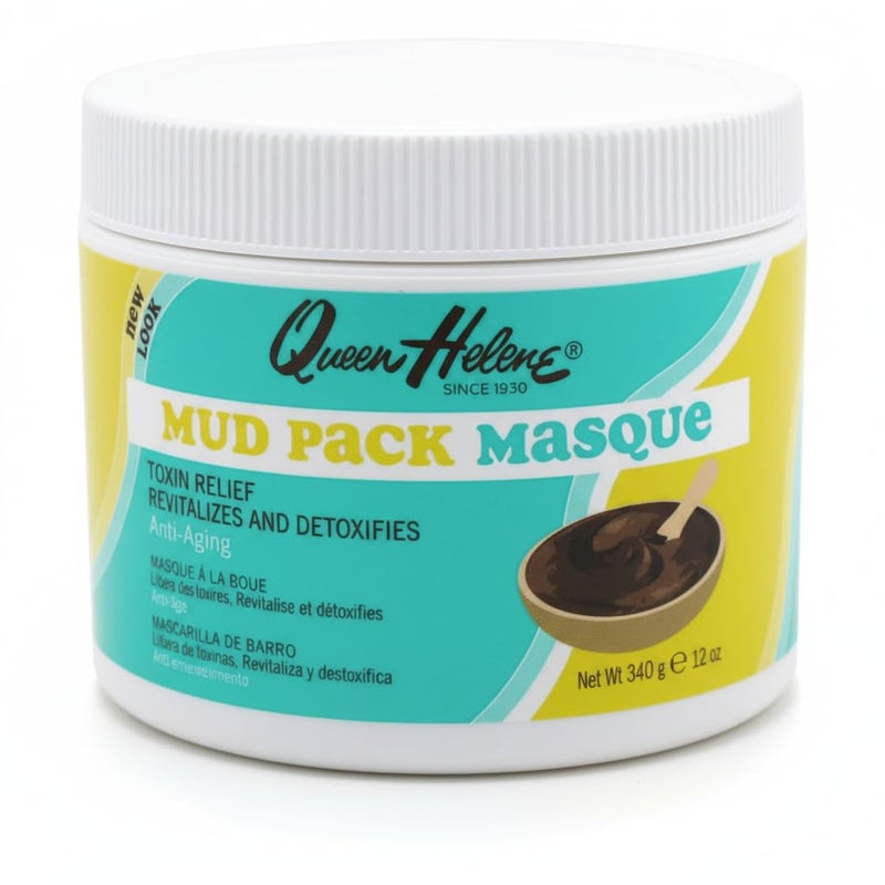 Queen Helene Mud Pack Masque, 12 Ounce, Cleanser, Softening, Smoothening, Tightens Loose Skin, Stimulates Blood Circulation - Image 1