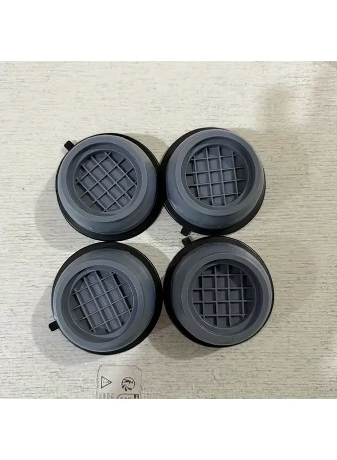 4 Pcs Gray Anti Vibration Washing Machine Stabilizer Pads Shock Absorption Noise Reduction Durable Plastic Support Minimize Vibrations - Image 5