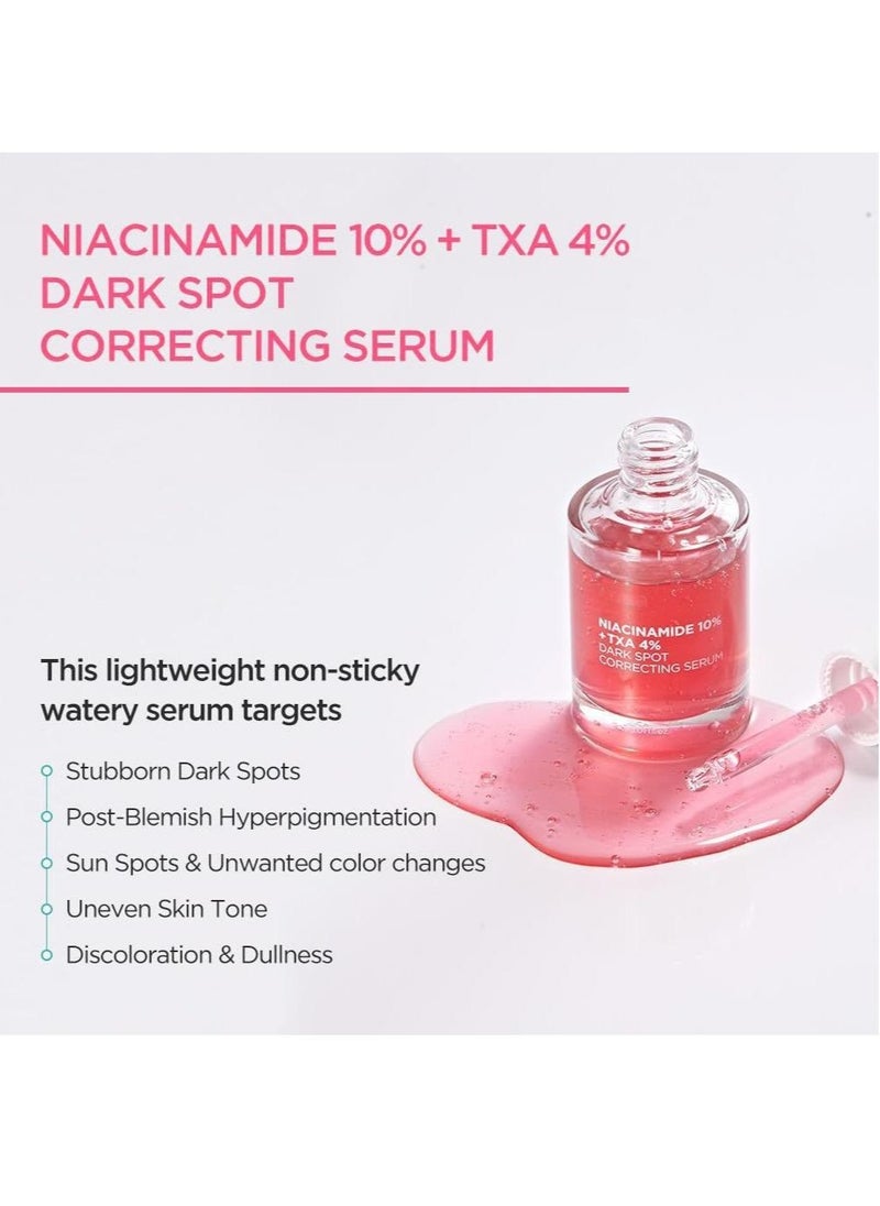 Anua 10% Niacinamide + 4% Tranexamic Acid Serum, Ceramide, Hyaluronic Acid, Vitamin B12 natural color, for Sensitive skin, Fragrance-Free (30ml /1.01 fl.oz.)