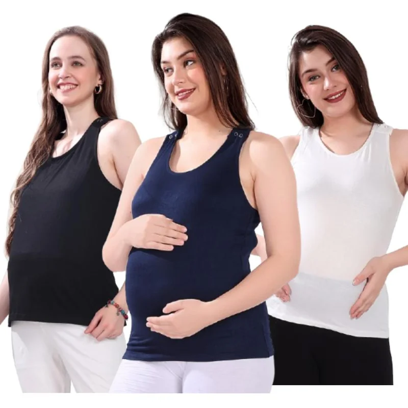 Maternity Nursing Tank Top for women - Pack of 3