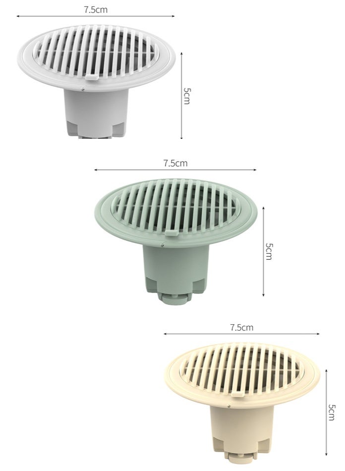 HOMESTAR 3 PCS PVC Anti-Odor Drain Cores - Bathroom & Kitchen Sink Drain Cover, Prevent Clogs, Insects & Bad Smells, Universal Fit Drain Filter Insert - Image 2