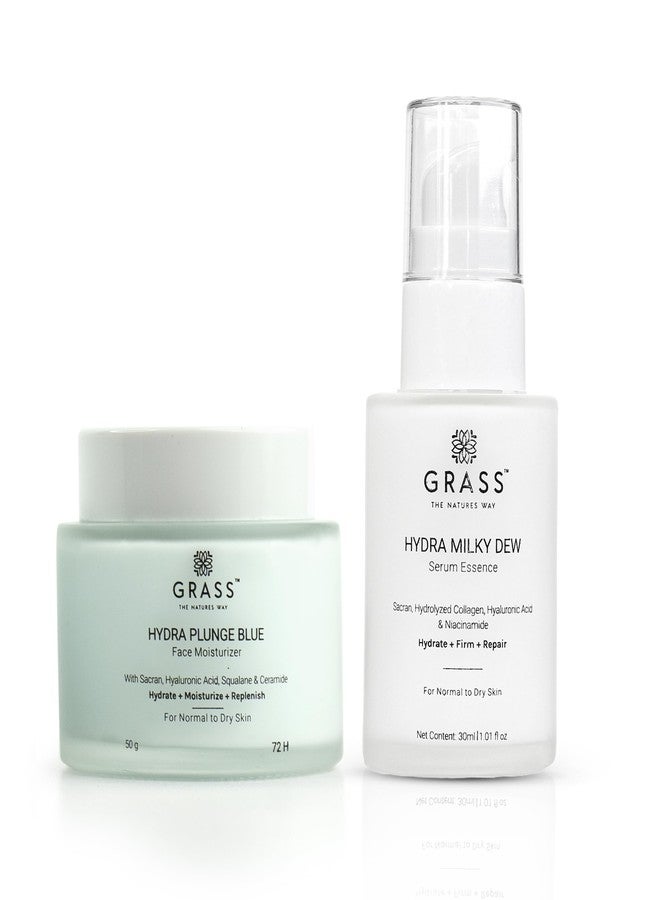 GRASS Hydra Milky Dew Face Serum & Moisturizer for Normal to Dry Skin | Hyaluronic & Niacinamide | Deep Hydrating for Long-lasting moisture | Barrier Repairs & Reduces Dullness | For Men & Women