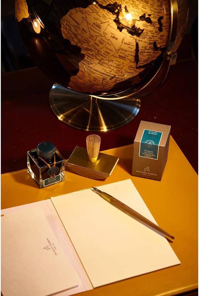 Jacques Herbin Collection 1670 15035JT Ink Bottle 50 ml Emerald by Givors - Image 3