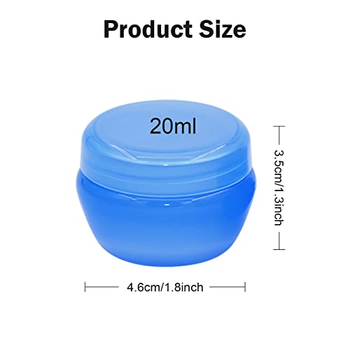 Cosywell Small Plastic Travel Jars for Creams - TSA Approved Refillable Cosmetic Containers - Leak-proof Travel Size Containers with Lid for Lotion, Makeup, Cosmetics - 6 Pieces - Image 3