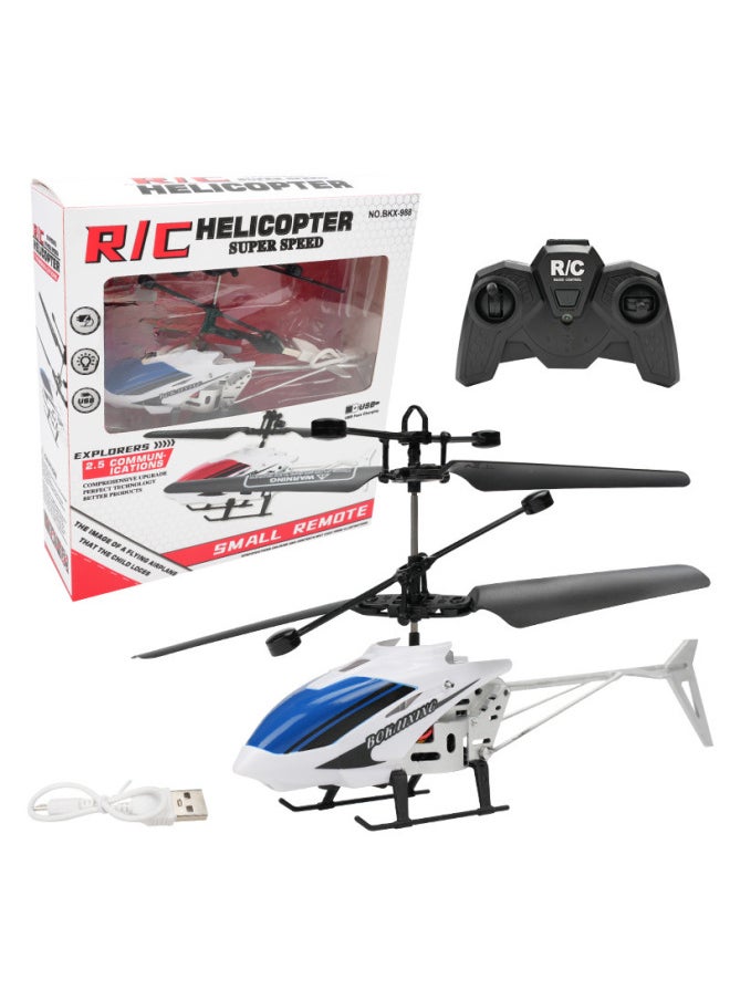 Remote Control Aircraft Two-way Helicopter Charging Light Induction Flight Remote Control Helicopter Model Small Aircraft-Color:Red Remote Control Aircraft [square Box]  - Image 2