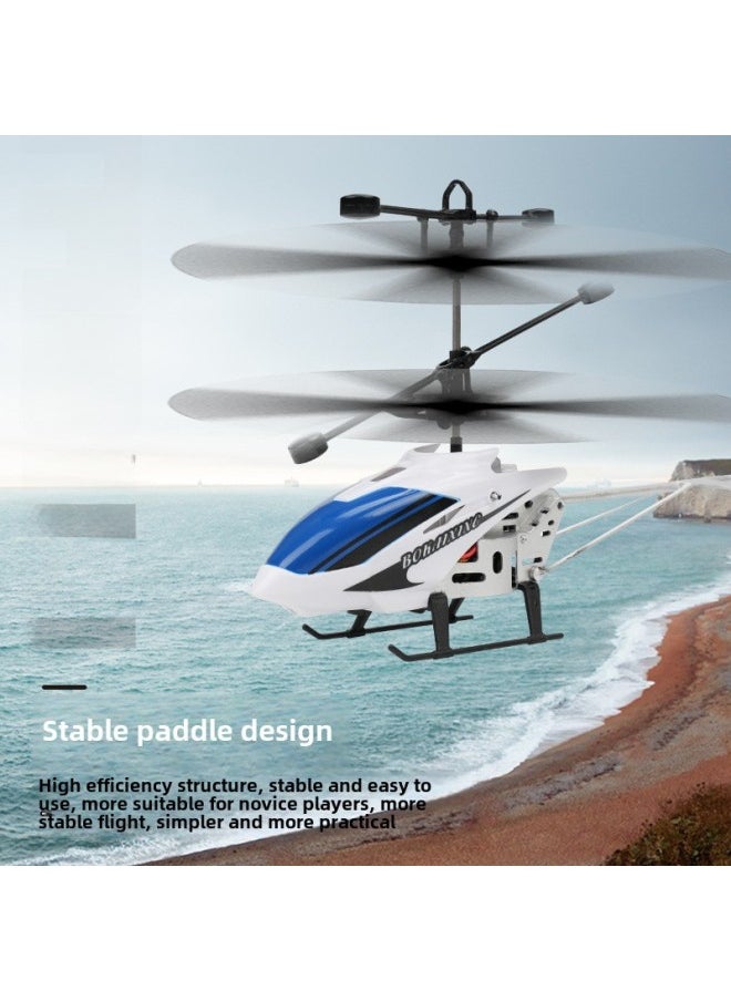 Remote Control Aircraft Two-way Helicopter Charging Light Induction Flight Remote Control Helicopter Model Small Aircraft-Color:Red Remote Control Aircraft [square Box]  - Image 4
