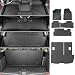 powoq Floor Mats Compatible with 20092015 Honda Pilot Cargo Mat Floor Liner Cargo Liner Back Seat Protector Replacement for 20092015 Honda Pilot Accessories Trunk Mat with Backrest MatFloor Mats - Image 2