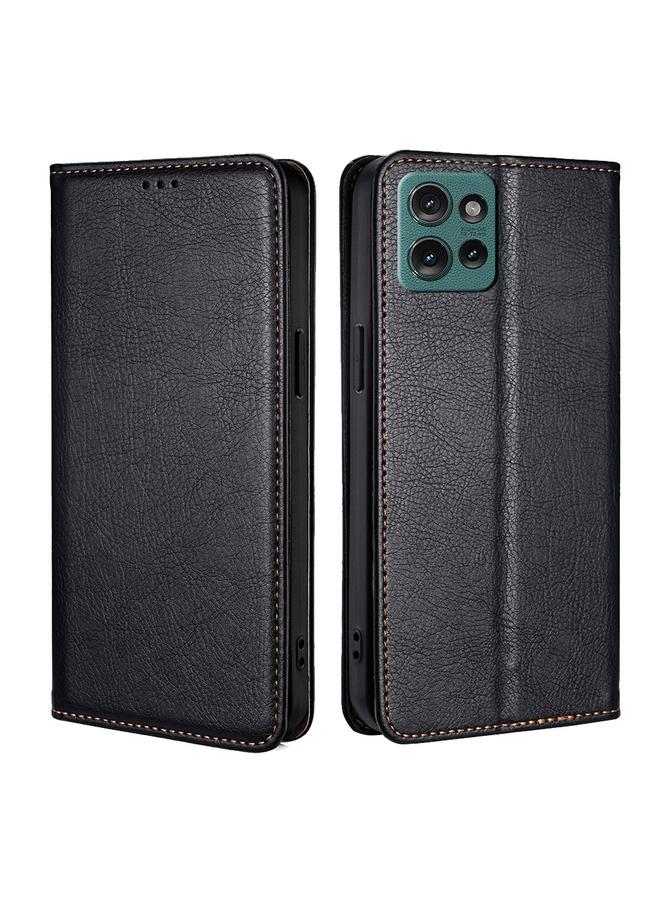 S-TOP Case For Motorola Edge 50 5G Gloss Oil Solid Color Magnetic Leather Phone Case - Image 1