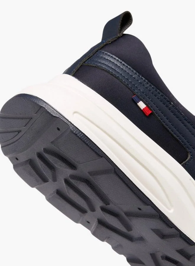 Lee Cooper Men's Solid Slip-On Sneakers with Pull Tabs