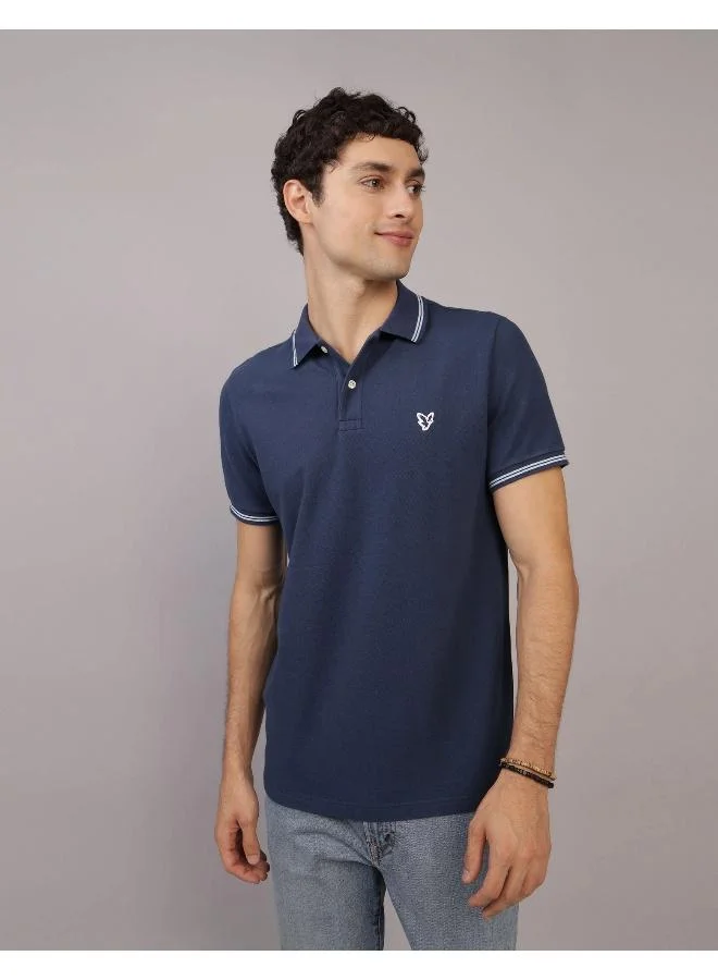 امريكان ايجل AE Tipped Flex Pique Polo Shirt