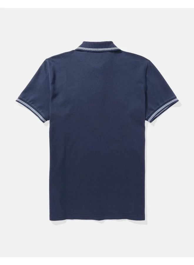 امريكان ايجل AE Tipped Flex Pique Polo Shirt