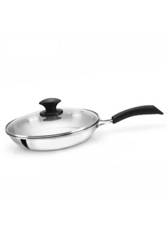 ALDA Alda Bueno Triply Stainless Fry Pan with Glass Lid (28cm)  - Image 1