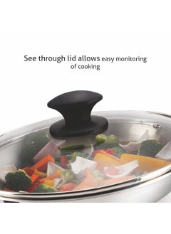 ALDA Alda Bueno Triply Stainless Fry Pan with Glass Lid (28cm)  - Image 3