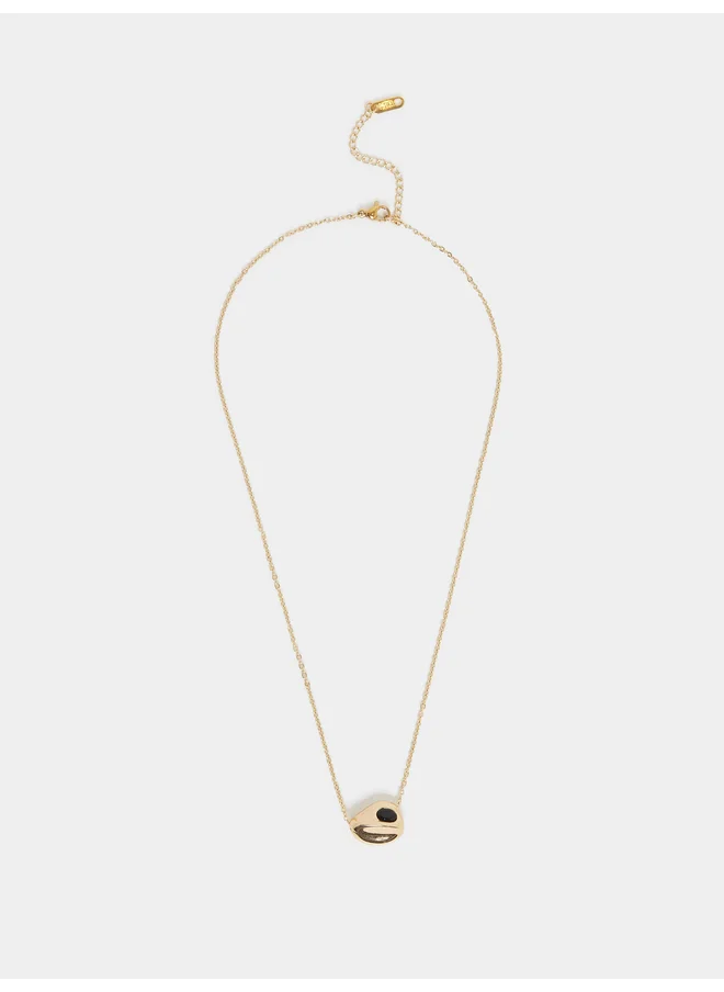 ستايلي Styli Faux Gemstone Pendant Necklace