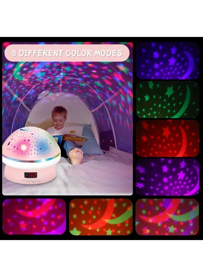 Star Projector Night Light for Kids Bedroom, Galaxy Lamp with Hard Projection Cover, Timer & Rotation, Christmas Birthday Gifts for 4-6 Year Old Girls, Dreamy Room Decor - Image 2