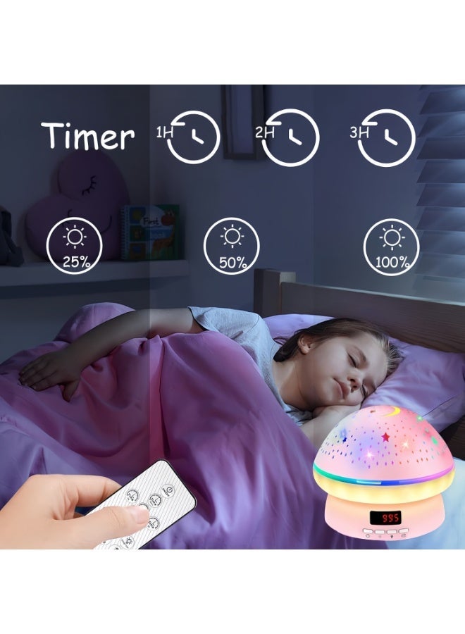 Star Projector Night Light for Kids Bedroom, Galaxy Lamp with Hard Projection Cover, Timer & Rotation, Christmas Birthday Gifts for 4-6 Year Old Girls, Dreamy Room Decor - Image 3