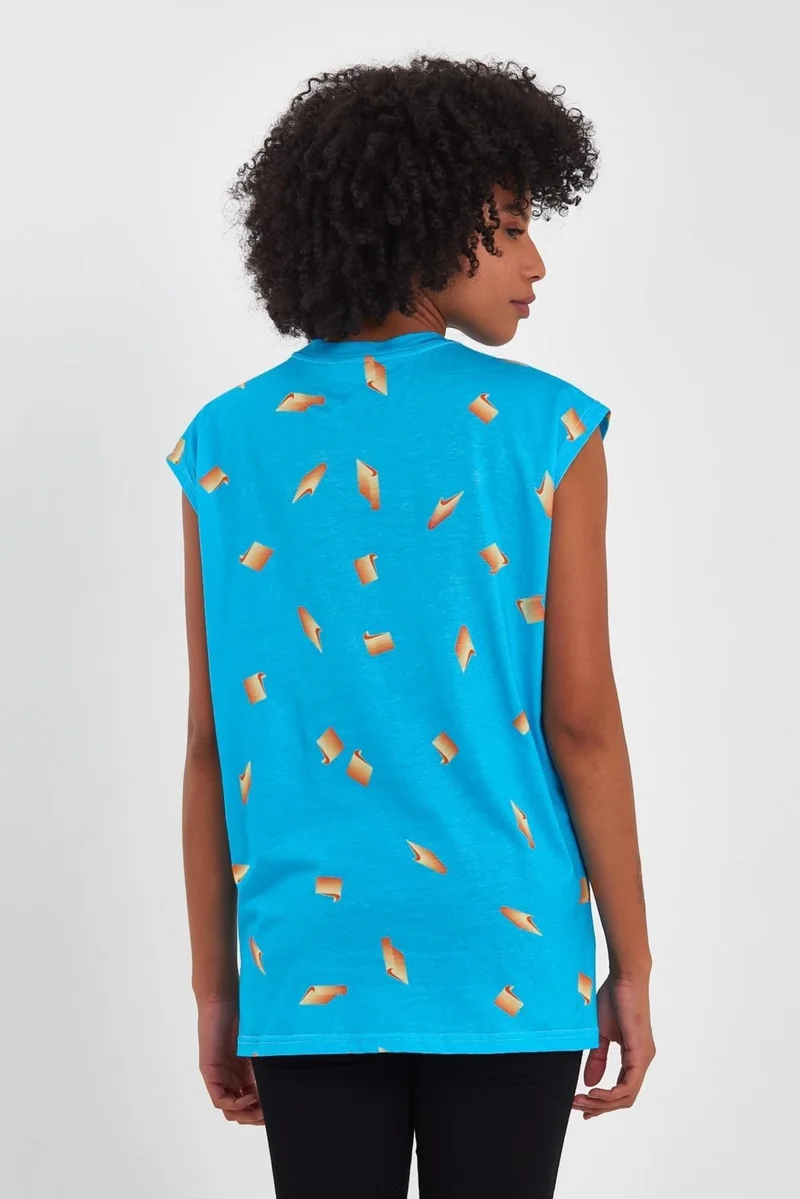 Alexander Gardi Slit Sleeveless T-SHIRT(B23-00135-WN)