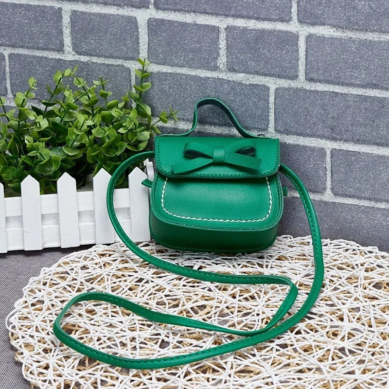 Y&D Cute Bowknot Mini Crossbody Purse for Girls – Fashionable PU Shoulder Bag with Coin Wallet, Small Handbag for Kids (Not for Men's Handbag) - Image 1