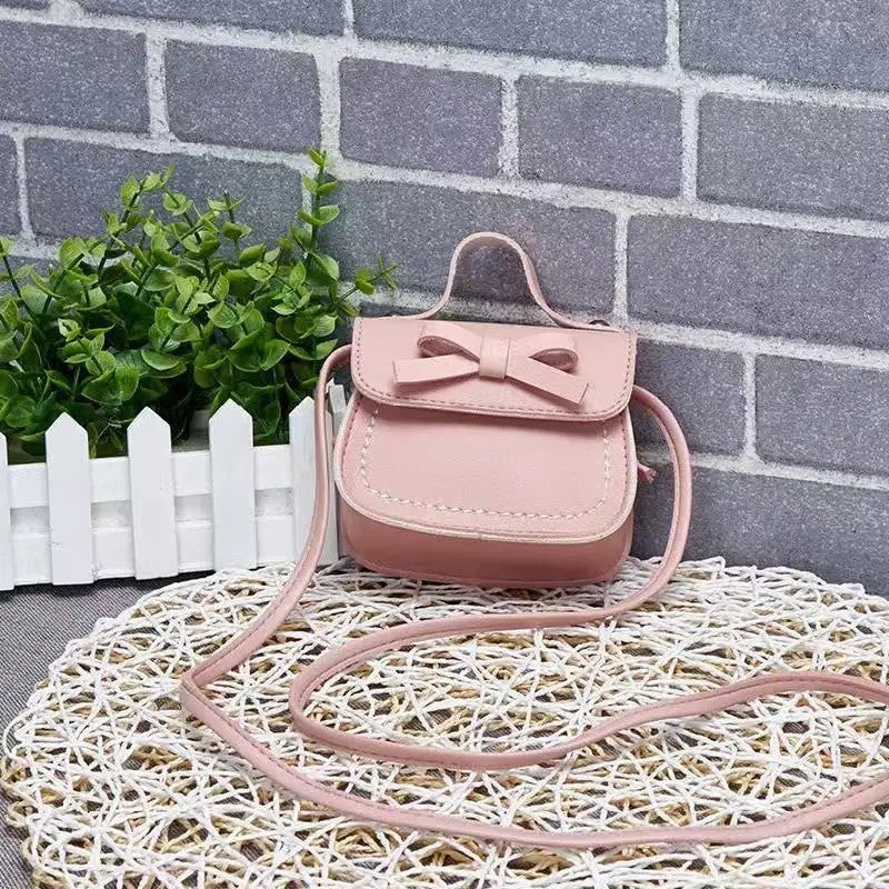 Y&D Cute Bowknot Mini Crossbody Purse for Girls – Fashionable PU Shoulder Bag with Coin Wallet, Small Handbag for Kids (Not for Men's Handbag) - Image 4