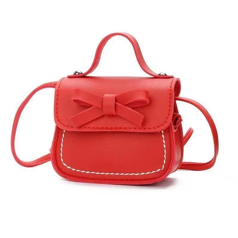 Y&D Cute Bowknot Mini Crossbody Purse for Girls – Fashionable PU Shoulder Bag with Coin Wallet, Small Handbag for Kids (Not for Men's Handbag) - Image 3