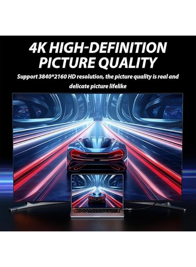 DisplayPort to HDMI Adapter (2-Pack) - 4K & 1080p High-Definition Converter - Male DP to Female HDMI Adaptor for Laptop, PC, Desktop, and Monitor - Image 3