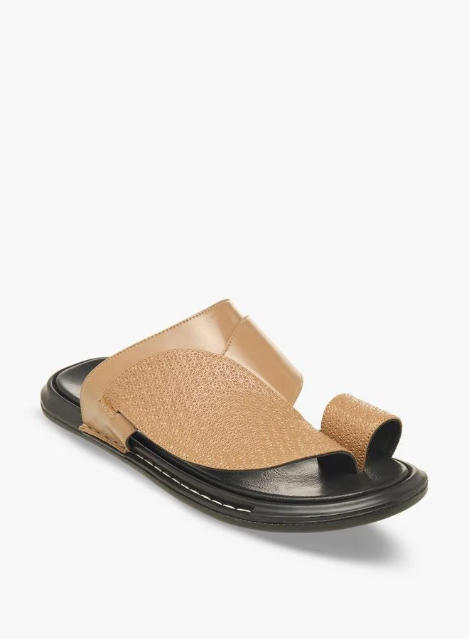 Al Waha Men Toe Loop Detail Arabic Sandals