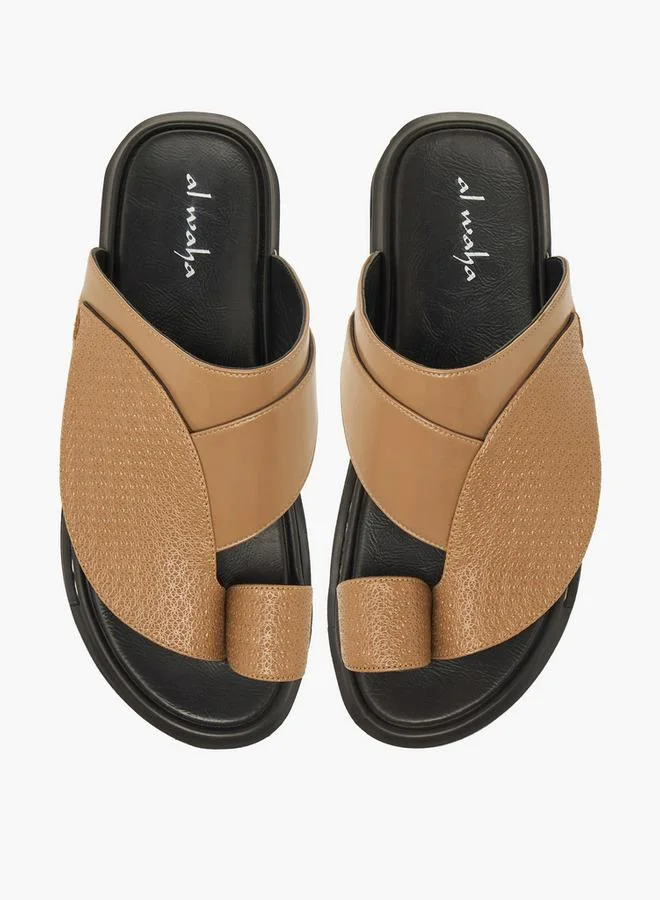 Al Waha Men Toe Loop Detail Arabic Sandals