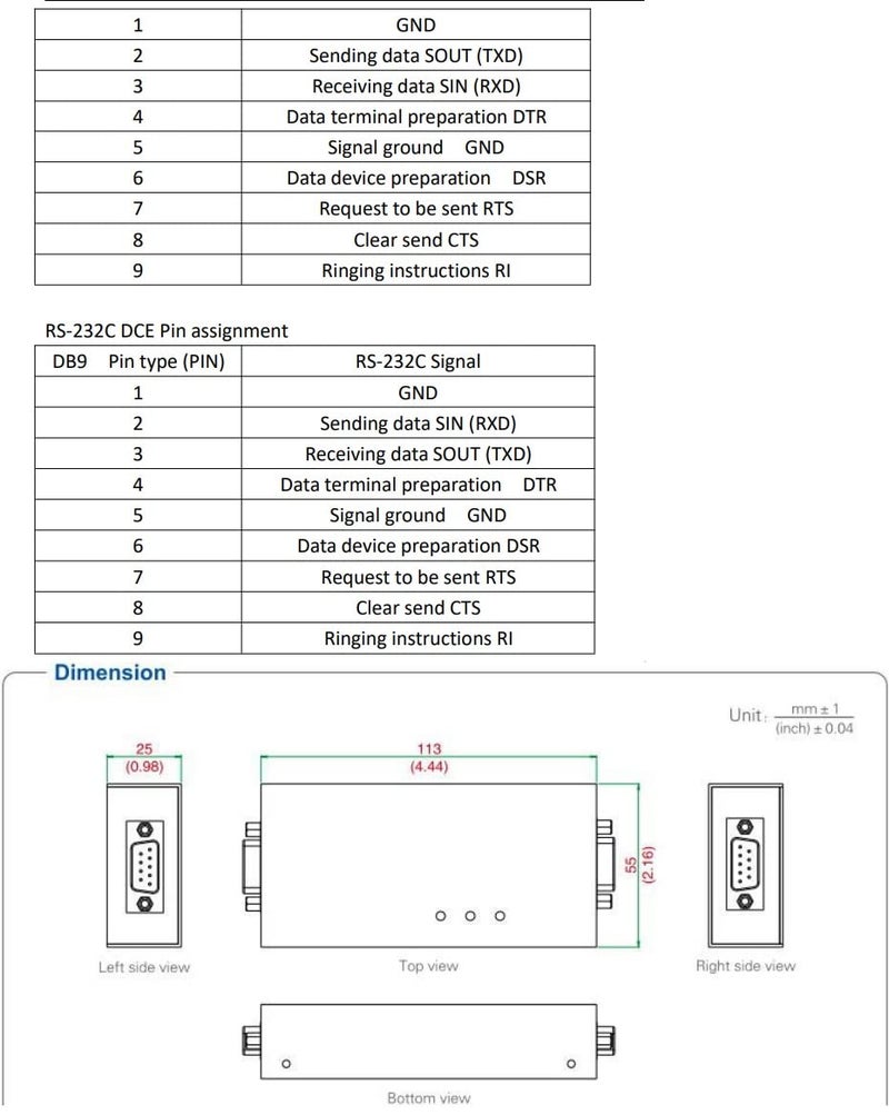 UOTEK UTEK UT-2112 External-Powered RS-232 Repeater Mini-Size PhotoElectric Isolator Full-line - Image 4