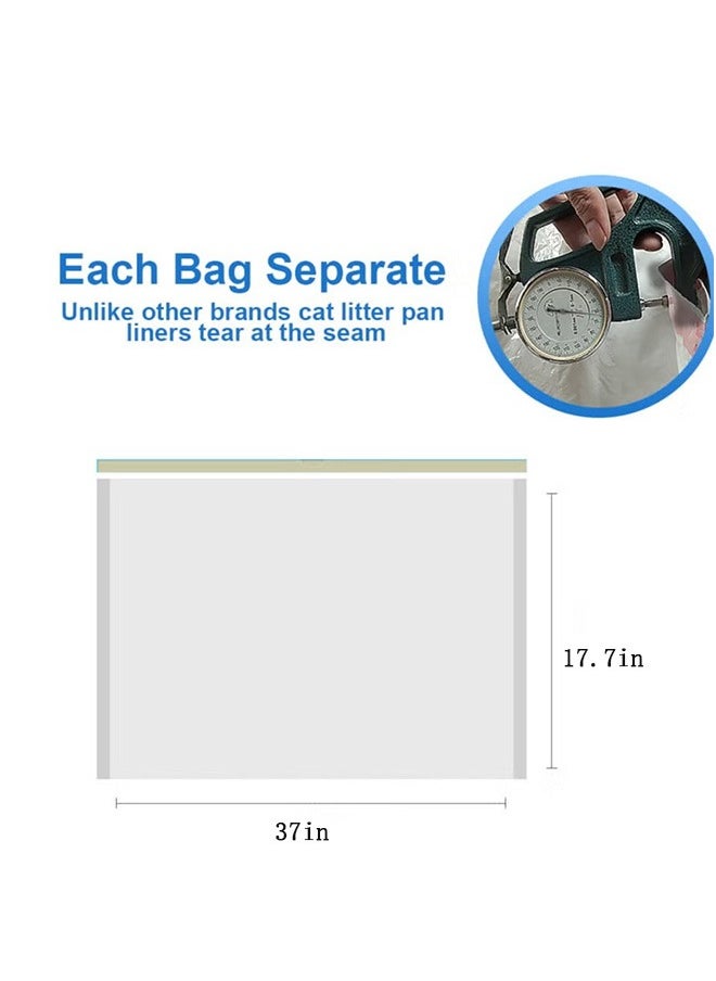 GMORO - Cat Litter Liner Bags, Heavy Duty Litter Box Tray Liners with Drawstring, Leak Proof and Easy to Clean, Pack of 8 Cat Waste Bags - Image 1