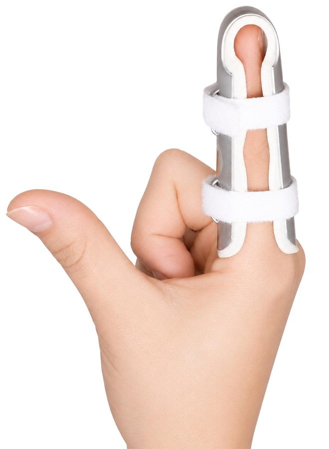 FOVERA Finger Cot Splint for Finger Support & Immobilization – Lightweight Protective Finger Brace for Fracture, Sprain, Strain & Injured Fingers (S, Pack of 1) - Image 1