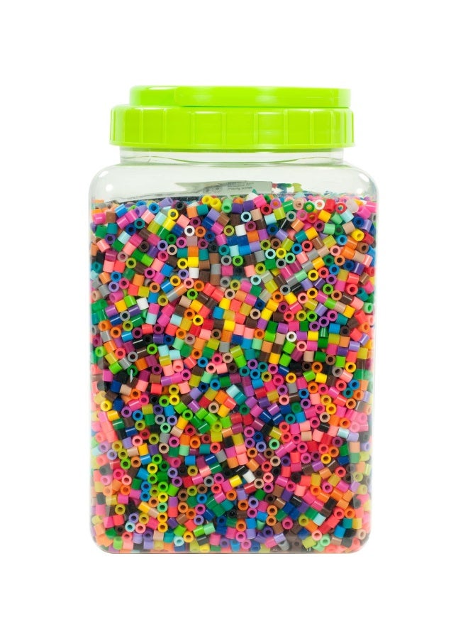 Perler 17000 Assorted Bulk Fuse Beads Set With Storage Jar For Arts And Crafts  Multicolor  22000 Pieces - Image 2