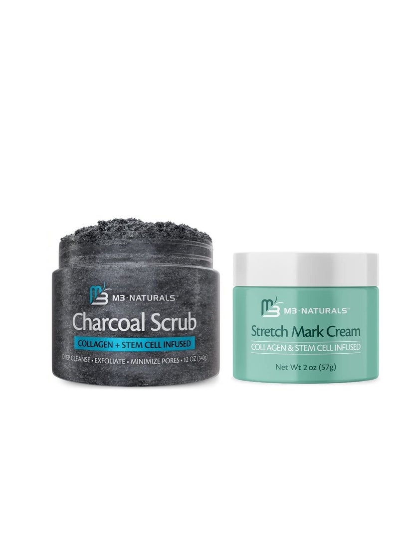 M3 Naturals Charcoal Body Scrub with Stretch Mark Cream Bundle - pzsku/Z71DA94C1DAF305A5B4EEZ/45/_/1740112353/1a732197-63e6-4372-893a-2b0cab1f2c86